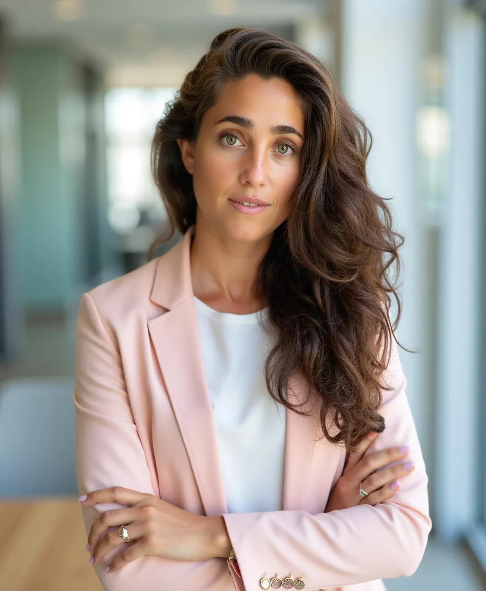Dr. Pauline Markowicz in a pink blazer
